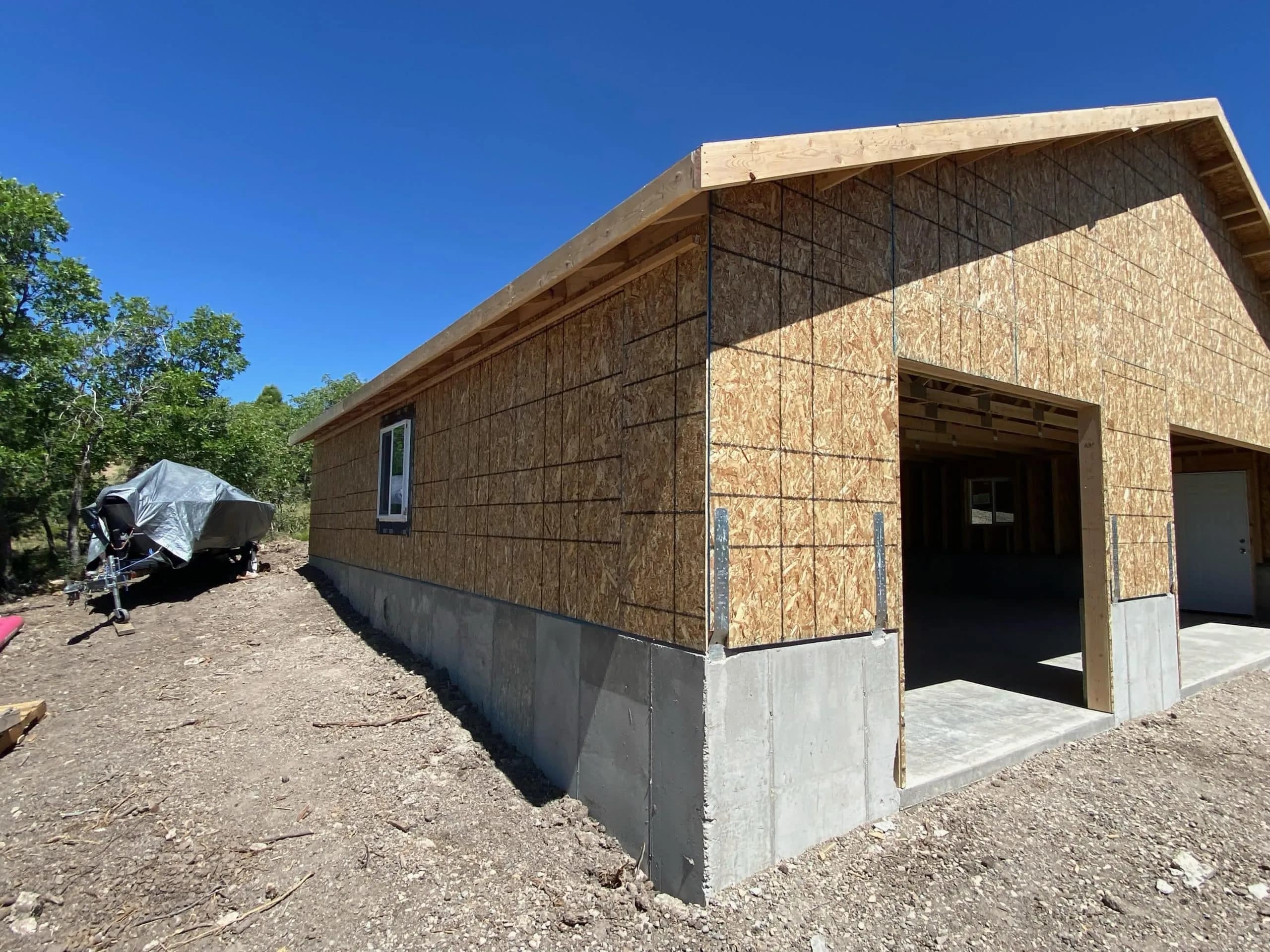 Custom shed built on-site by Quality Creations in Southern Utah