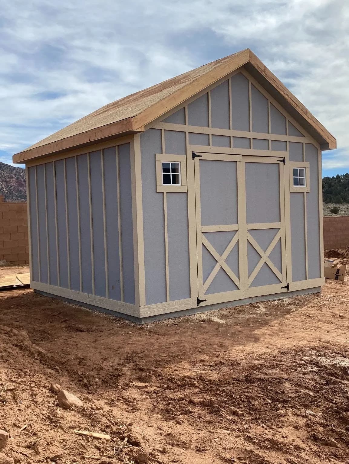 Custom garage built by Quality Creations in Southern Utah